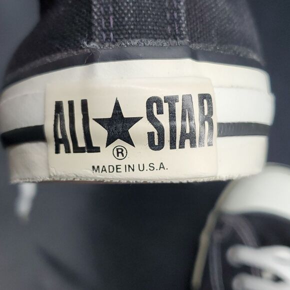 Converse AllStar High Top Black Sneakers Made in USA Size 12 - Picture 6 of 15